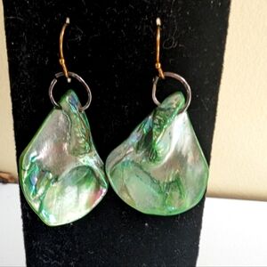 Jade Ambiance ⬤ Large fresh Pearl handmade earrings